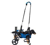 WSPWFQ Sedia a rotelle regolabile - Aiuto per la mobilità del cane, peso 1,5 kg, adatto per cani da 3 a 9 kg, a prova di perdite e facile da pulire, con custodia