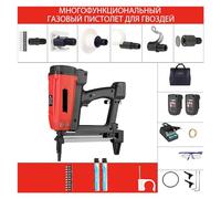 WSQ-01 Pneumatic Nail Gun Rechargeable Lithium Battery Nail Gun Hydropower Wood Working Steel Nailer Stapler Electric Nail Gun Per molti media(Multifunctional)