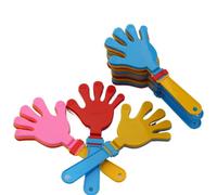 WSQHAO 10Pcs Hands Claps Bright Colors Small Hand Props Noise Maker Plastic Creator Clapping Devices Celebration Tools per Eventi Sportivi, e Party