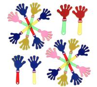 WSQHAO 15pcs Small Hand Clap Props Thick Plastic Noise Maker for Party Carnival Fiesta Applause Device Mixed Color Cheer Prop per Eventi Sportivi, e Party