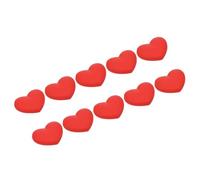 WSQHAO 16 Pezzi Racchetta da Tennis ridurre Le Vibrazioni smorzatore di Ammortizzatore in Silicone a Forma Cuore smorzamento della Corda per Racchette Tennis(Red)