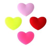 WSQHAO 16 Pezzi Racchetta da Tennis smorzatore di Vibrazioni Cuore Ammortizzatore for Fiore Stringa in Silicone Strumento per Racchette Tennis(Heart)