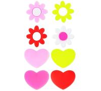 WSQHAO 16 Pezzi Racchetta da Tennis smorzatore di Vibrazioni Cuore Ammortizzatore for Fiore Stringa in Silicone Strumento per Racchette Tennis(Heart Flower)
