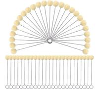 WSQHAO 200 Pezzi 12,5/15 cm Palline di Lana in Pelle Pennello da Pittura Resistente alla corrosione Fai da Te Artigianato Lana tamponi Palla Pennello Portatile per Colorare(12.5cm)