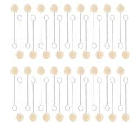 WSQHAO 200 Pezzi 12,5/15 cm Palline di Lana in Pelle Pennello for Pittura Resistente alla corrosione Portatile tamponi di Lana Pennello a Sfera Pittura assistita per Colorare(12.5cm)