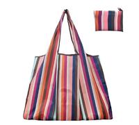 WSQHAO 5Pcs Foldable Shopping Bags Big Size Bag Large Capacity Lightweight and Portable Storage per Shopping(Color1)