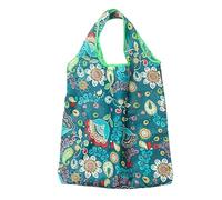 WSQHAO 5Pcs Home & Living Foldable Polyester Groceries Tote Reusable Pouch Storage Bag Shopping Bags per Shopping(Color 3)