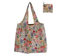 WSQHAO 5Pcs Reusable Shopping Bags Foldable Large Size Women Totes Heavy Duty Washable Cloth Grocery Bag per Shopping(Color 4)