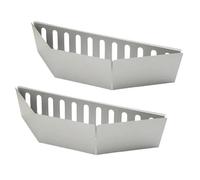 WSQHAO Cestino per Carbonella Cestino for Carbone ad accensione Rapida da 2 Pezzi for Grigliare Set di Supporti for cestello for Carbone in Acciaio Inossidabile for grigliate all'aperto(Thick 6mm)