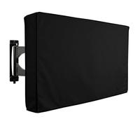 WSQHAO Copertura for schermo TV da esterno, televisore, borsa protettiva impermeabile, 24", 38", 42", 48", 52", 65" Per Tv All'Aperto(Black,55-58inch)
