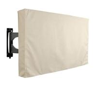WSQHAO Copertura for schermo TV da esterno, televisore, borsa protettiva impermeabile, 24", 38", 42", 48", 52", 65" Per Tv All'Aperto(Rice white,22-24inch)