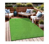 WSQHAO Tappeto in Erba Artificiale 4x6 Piedi, Tappeto Realistico for Interni ed Esterni con Fori di drenaggio, Prato da Giardino per Terrazzo