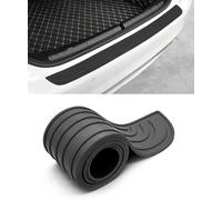 WSRFOLP Protezione Paraurti Posteriore Auto perFIAT Topolino 2023-, Strisce AntiGraffio per Paraurti Auto Battitacco del Bagagliaio Dell'auto90x7cm,Black