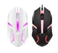 WSRRDRECVHi 1pc 3Keys Sport LED Luminoso Retroilluminato Wired Gaming Mouse USB Wired Per Desktop Laptop Office Mute Computer Gaming Mouse