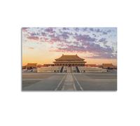 WSSHZXXJ Quadro decorativo da parete in stile architettonico Pechino, città proibita, poster da parete su tela e decorazione moderna per la camera da letto, 30 x 45 cm