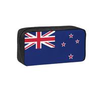 WSSYYBF Astuccio per penne semplice e spazioso con bandiera della Nuova Zelanda. Grande custodia spaziosa, custodia Oxford 600D con cerniera per lavoro, ufficio, moda da donna