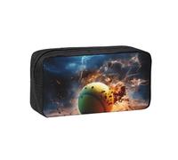 WSSYYBF Astuccio portapenne semplice e spazioso con fulmine tennis. Grande custodia spaziosa, custodia Oxford 600D con cerniera per lavoro, ufficio, moda da donna