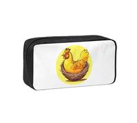 WSSYYBF Bird's Nest Golden Chicken Astuccio semplice e spazioso portapenne. Grande custodia spaziosa, custodia Oxford 600D con cerniera per lavoro, ufficio, moda donna