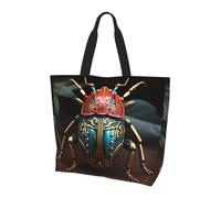 WSSYYBF Borsa a tracolla colorata con scarabeo. Borsa a tracolla da donna, alla moda, semplice e