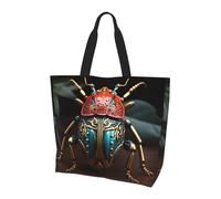 WSSYYBF Borsa a tracolla colorata con scarabeo. Borsa a tracolla da donna, alla moda, semplice e