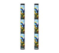 WSSYYBF Coperture per maniglie della porta del frigorifero con farfalla blu girasole 2PCS - coperture per maniglie della cucina