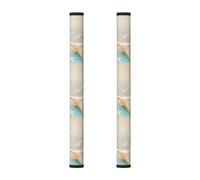 WSSYYBF Coperture per maniglie della porta del frigorifero con stella marina spiaggia, 2 pezzi, coperture per maniglie della cucina