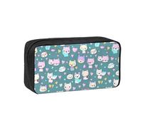 WSSYYBF Cute Little Fox - Astuccio per penne semplice e spazioso, grande e spazioso, in tessuto Oxford 600D, con cerniera, per lavoro, ufficio, moda da donna