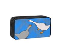 WSSYYBF Grey Goose - Astuccio per penne semplice e spazioso, grande, in tessuto Oxford 600D, con cerniera, per lavoro, ufficio, moda donna