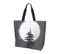 WSSYYBF Moon Pine Tree Borsa a tracolla da donna, alla moda, semplice e leggera