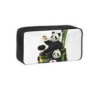 WSSYYBF Pandas of Father and Son - Astuccio per penne semplice e spazioso. Grande custodia spaziosa, custodia Oxford 600D con cerniera per lavoro, ufficio, moda donna