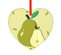 WSSYYBF WSSYYBFcartoon ciondolo a forma di pera a forma di cuore in vetro con ciondolo a forma di cuore in cristallo con gancio