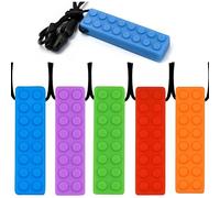 WSTELHH Collana da masticare, collana sensoriale da masticare per persone che odono, ADHD, autismo, bisogni morsi, collane sensoriali in silicone per uso alimentare, per autismo, ADHD, SPD, bisogni
