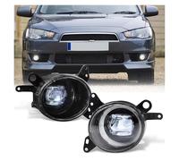 WSUMKH Auto Anteriore Fendinebbia 2 Pezzi Per Mitsubishi Per Lancer Per Lancer-ex 2008-2013 Angel Eye Fendinebbia LED Auto DRL Luci Diurne 12V Gruppo fendinebbia