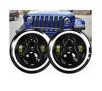 WSUMKH Fanale Anteriore 2 Pezzi Per Chevy Per Camion 1947-1957/1962-1972 12V 24V Auto LED 7 Pollici Fari A LED DRL H4 Hi-Lo Con Halo Angel Eyes Faro Faro Principale Fari