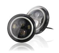 WSUMKH Fanale Anteriore Faro Anteriore Rotondo A LED Da 7", Luce Posteriore O Accessori Per Indicatori Di Direzione DRL Per Lada 4X4 Niva 1995+. Faro Principale Fari(Headlight Style 2)