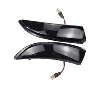 WSUMKH Segnale svolta Per Ford Per Fiesta Per Mk7 2008-2017 Per B-Max 2012-2017 Specchietto Retrovisore Indicatore Lampada Ala Laterale LED Lampeggiante Luce indicatori direzione(Blue-Yellow)