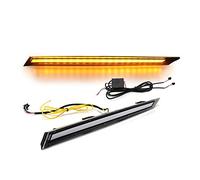 WSUMKH Segnale svolta Per Toyota Per RAV4 2019 2020 2021 Luci Diurne A LED Auto Motore Hood Vent Copertura Decorazione DRL Indicatori Direzione Lampada indicatori direzione(A Style)