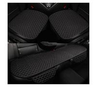 WSUMKH Set Copri-Sedile Coprisedile Universale Per Auto, Protezione Anteriore, Posteriore Cuscino Per La Vita Tappetino Quattro Stagioni(3piece black)