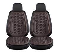 WSUMKH Set Copri-Sedile Coprisedili Per Auto Traspiranti 3D Cuscini Design Convesso Per La Dissipazione Del Calore Set Completo Universale(Brown Front Seatx2)