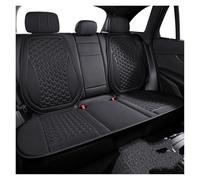 WSUMKH Set Copri-Sedile Coprisedili Per Auto Traspiranti 3D Cuscini Design Convesso Per La Dissipazione Del Calore Set Completo Universale(Black Rear Set)