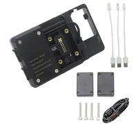 WSUMKH Supporto Per Navigatore GPS Per Moto Porta Di Ricarica USB Wireless Per XMAX NMAX 125 X-MAX 300 N-MAX 155 2018 2019 2020 2021 GPS Telefono Staffa(22MM USB Charge)