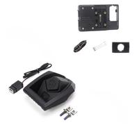 WSUMKH Supporto Per Navigatore GPS Per Moto Porta Di Ricarica USB Wireless Per XMAX NMAX 125 X-MAX 300 N-MAX 155 2018 2019 2020 2021 GPS Telefono Staffa(22MM Wireless Holder)