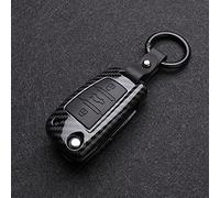 WSWJDW Portachiavi portachiavi in silicone in fibra di carbonio con portachiavi, adatto per Audi A3 A4 A5 C5 C6 8L 8P B6 B7 B8 C6 RS3 Q3 Q7 TT 8L 8V S3, A, nero carbonio