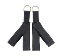 Wswqop 2 Pezzi Pilates Fascia Elastico Y Loop Cinturino Materiale Cotone Acciaio Perfetto per Esercizi di Coordinazione Resistenza Fitness Adatto PE, Nero