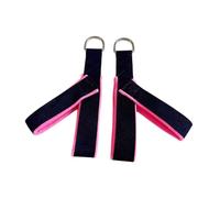 Wswqop 2 Pezzi Pilates Fascia Elastico Y Loop Cinturino Materiale Cotone Acciaio Perfetto per Esercizi di Coordinazione Resistenza Fitness Adatto PE, Rosa