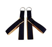 Wswqop 2 Pezzi Pilates Fascia Elastico Y Loop Cinturino Materiale Cotone Acciaio Perfetto per Esercizi di Coordinazione Resistenza Fitness Adatto PE, Cachi