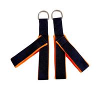 Wswqop 2 Pezzi Pilates Fascia Elastico Y Loop Cinturino Materiale Cotone Acciaio Perfetto per Esercizi di Coordinazione Resistenza Fitness Adatto PE, Orangina