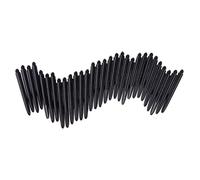 Wswqop 30 per Freccette in Plastica 2BA, Leggere E Resistenti, Adatte per Freccette con Punta Morbida E con Punta in Acciaio, Nero