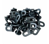 Wswqop 50 Pezzi Clip a Vite per Compatto Fermaglio con Pomello a Vite Facile da Installare Morsetto di Plastica Riutilizzabile per Giardino