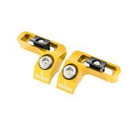 Wswqop Adattatore per Leva Freno Bicicletta, Adattatore Integratore, Adattatore Offset Sinistra/Destra per Bicicletta, Morsetto Integrato per Biciclette, Oro